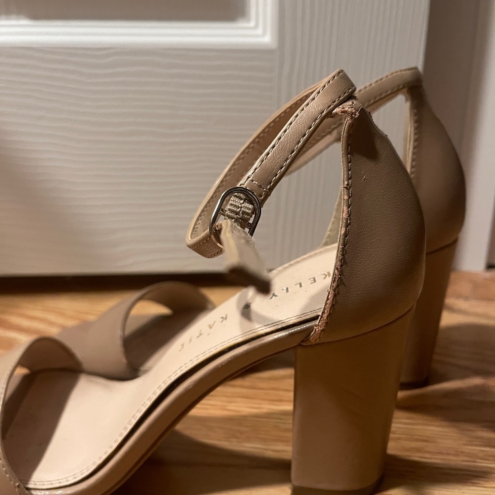 Kelly & Katie Nude Strap Heels - Picture 2 of 5